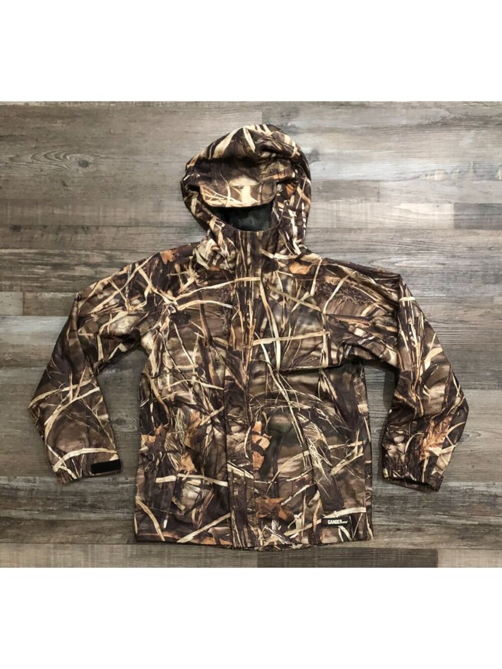 Gander Mountain Youth Medium Camo Full Zip Hooded Jacket